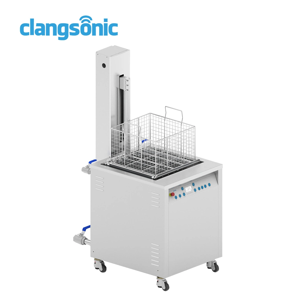 28kHz sistema de elevación automático sistema de oscilación Big Power Industrial Ultrasonic Equipo de limpieza