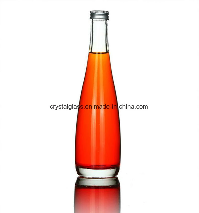 330ml Thick Bottom Mineral Water Glass Soft Cola Drinks Bottle with Screw Lids