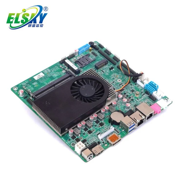 Elsky Mini-Itx Motherboard com CPU Lago Kaby 7 Gen Core i5-7200u Memória DDR4 Max 32 GB 4K Exibir DC 12V/19V Qm9750