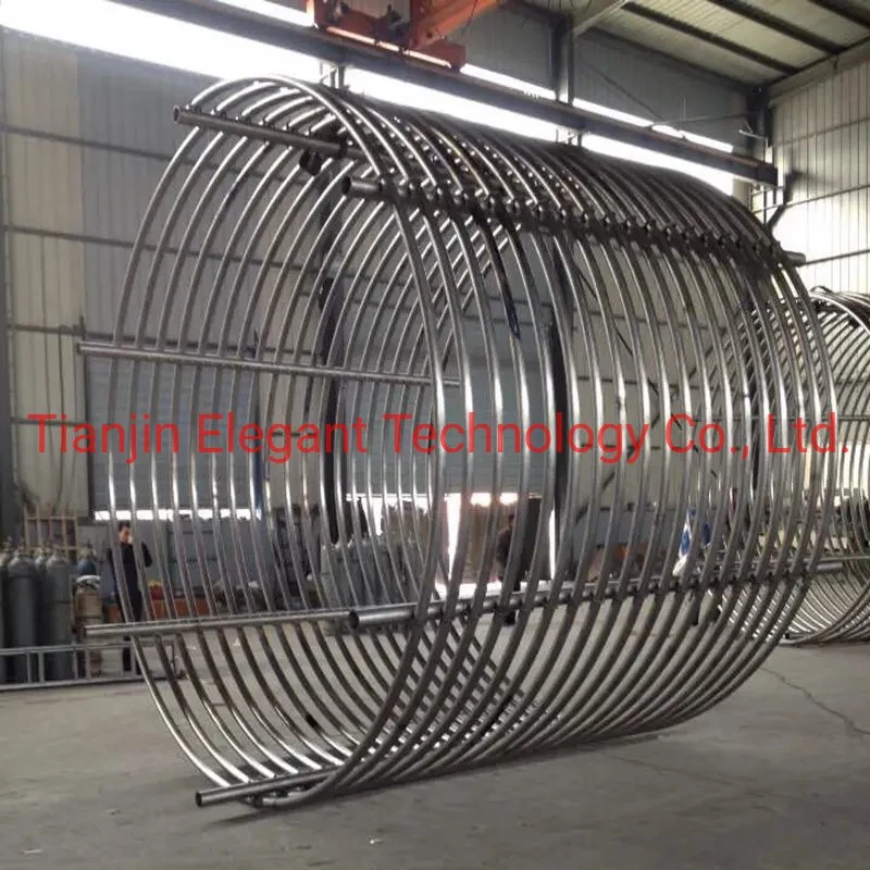El tubo espiral de titanio/titanio Intercambiador de calor del tubo de la bobina/ Bobinas de tubo trenzado de titanio personalizado