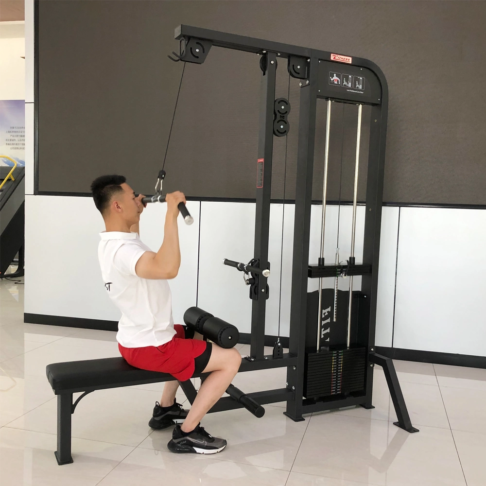 Sample Customization Bodybuilding Gym Equipment Dual Function Lat Pulldown & Low Row Machine