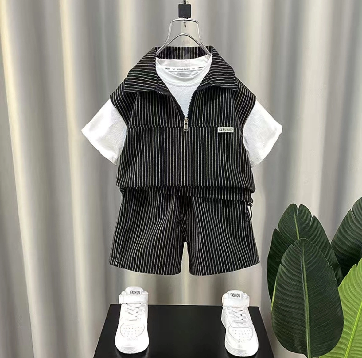 Vêtements pour enfants Vente en gros Prix usine enfants vêtements été deux pièces minces Ensemble garçons vêtements bébé manches courtes garçons ensemble été enfant Vêtements Bss8009