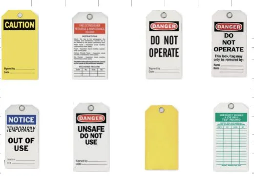 Plastic PVC Danger Label Lockout Tags (5-3/4"H, 3"W)