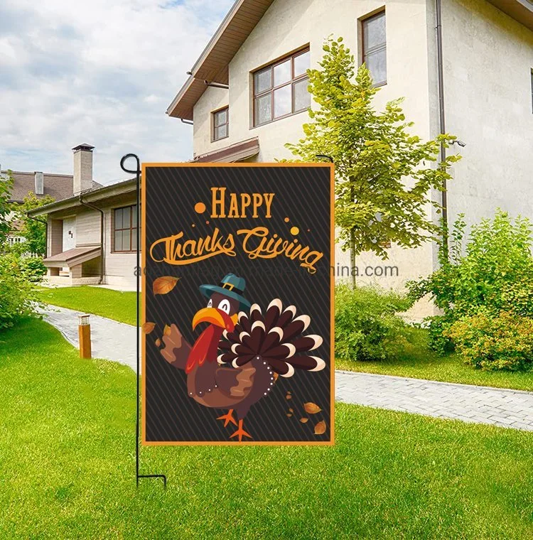 Flagge Hersteller Großhandel Custom Hot Sale Thanksgiving Garden Flagge