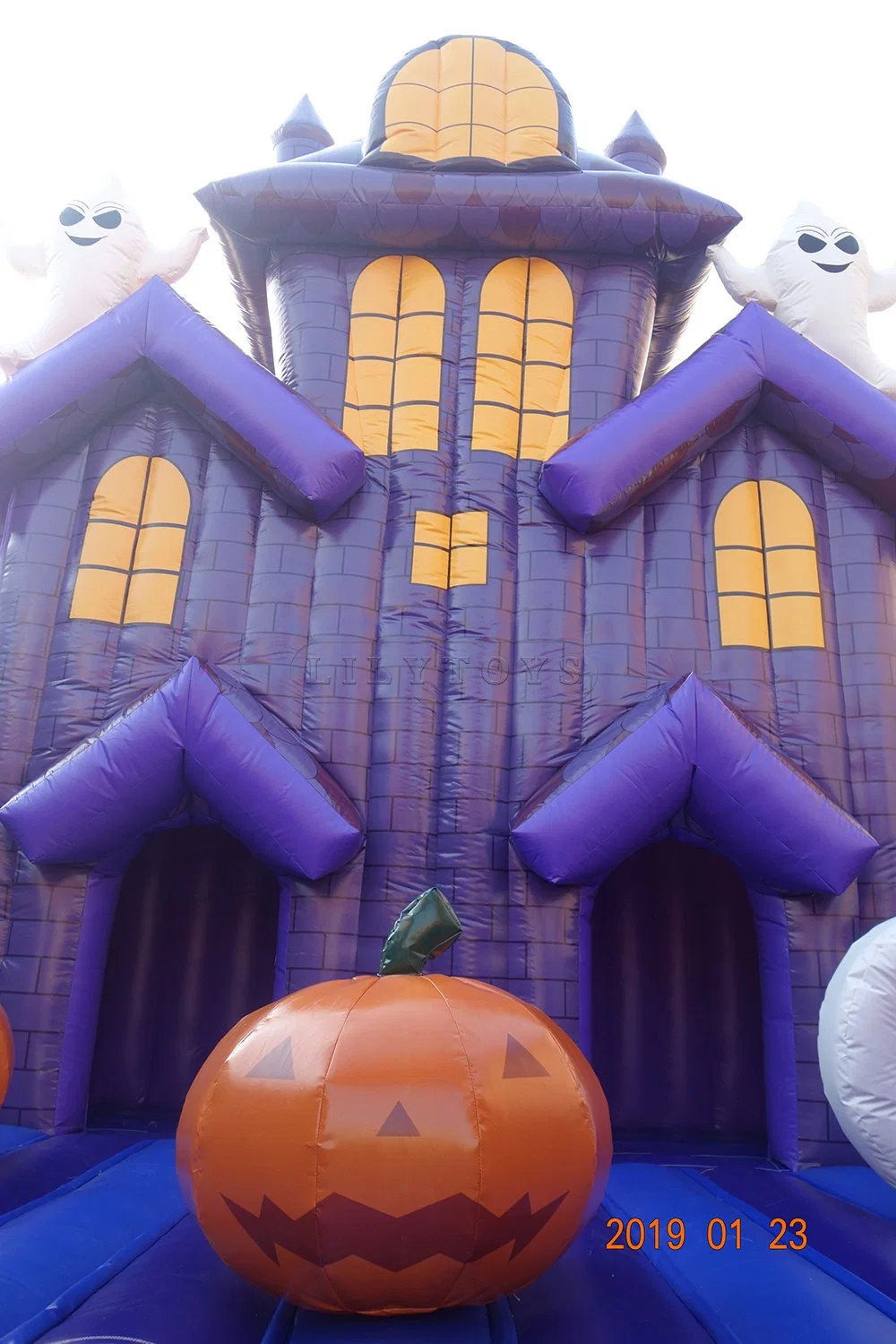 Halloween Bouncy Castle Holiday Celebration Inflatable Pumpkin Slide Halloween