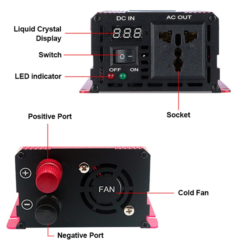 3000W/5000W/6000W Inversor de potencia de onda sinusoidal pura