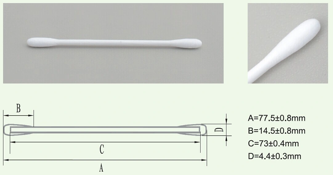 Paper Round Tip Cotton Swab for Electrical Components (ST-001)