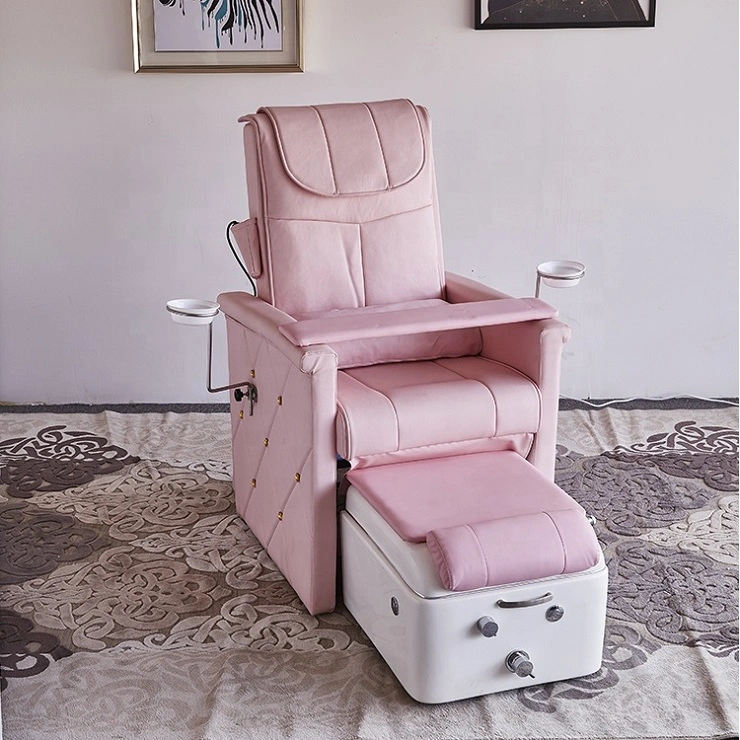 Los bajos precios de venta caliente silla de salón pedicura spa para pies pedicura Rosa sillas