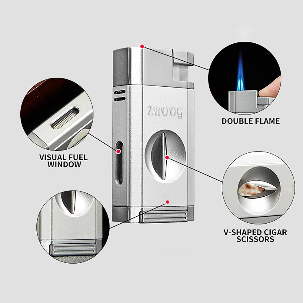 Coffret fumeurs luxueux pour cadeau, promotion cigare et coupe-punch Logo personnalisé