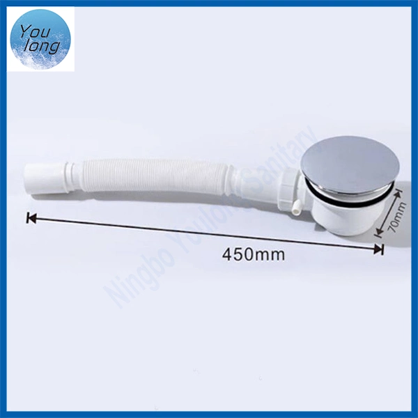 Plastic Shower Room Bathtub Drain Shower Cabin Water Waste with Retractable Plastic Pipe