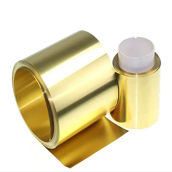 ASTM En JIS Customied Size Brass Coil 0.5mm 1mm 1.5mm Yellow Metal Brass Coil Price for Decoration