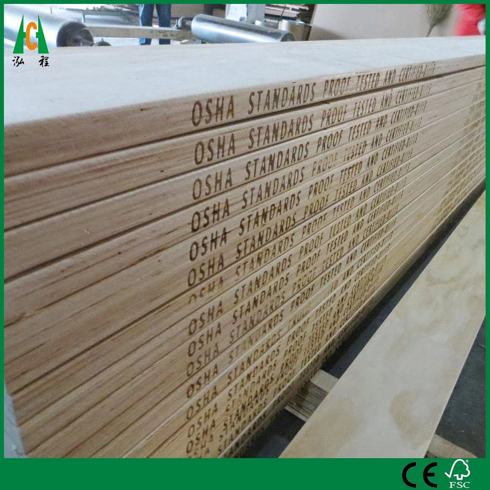 100% Pine Osha Pine LVL Scaffold Board Used for Construction/ Pine LVL Board