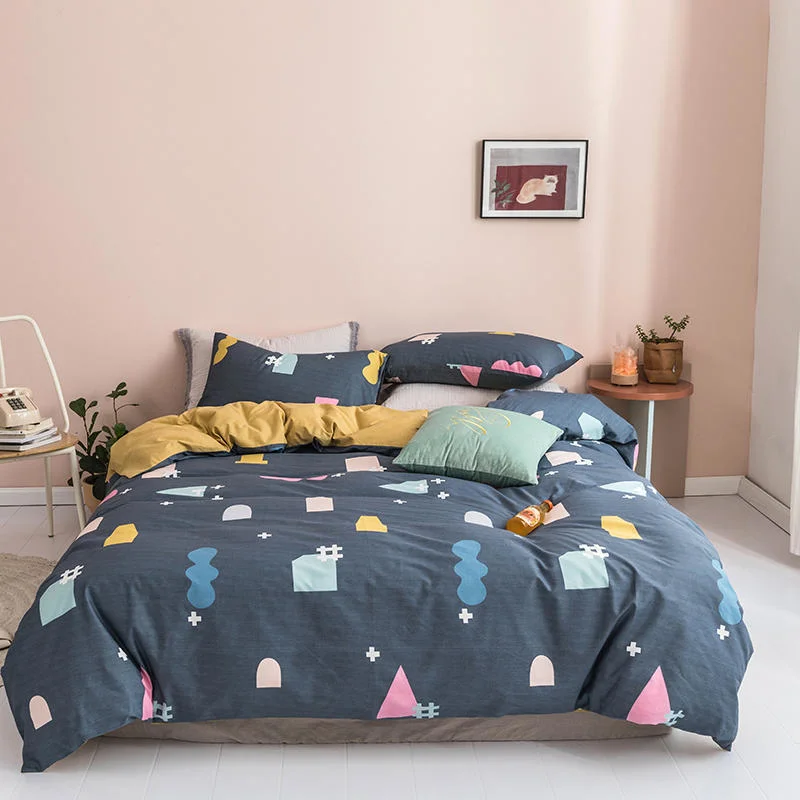 Wholesale/Supplier Bed Sheet Bedding Set 100% Cotton Bedspread Comforter Set Bedding for Home