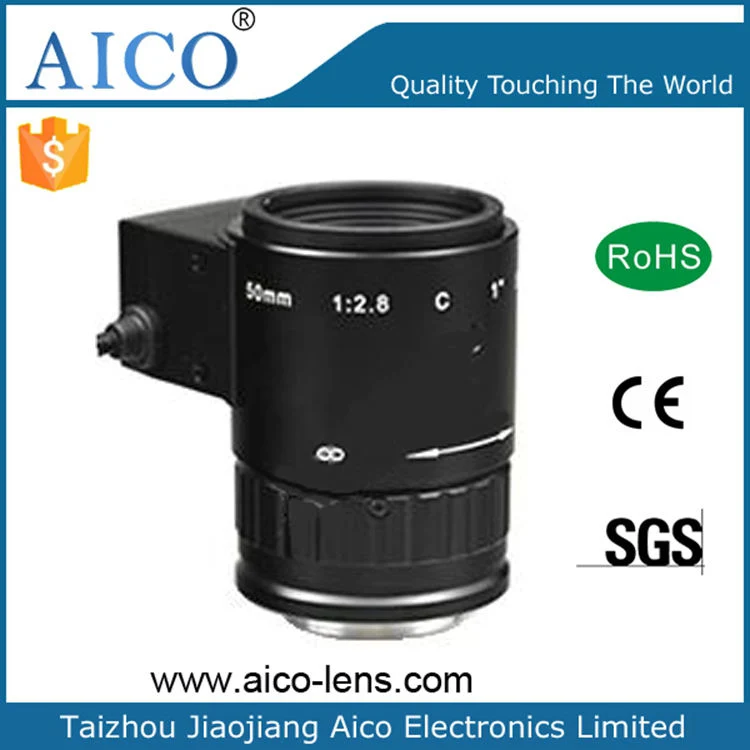 1in Image Size 1" DC Auto Iris 5MP 50mm IR Corrected 50 mm C Mount Machine Vision Its CCTV Lens with DC Autoiris IR Correction