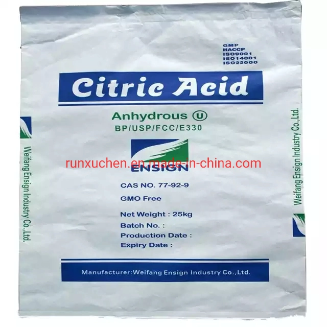 Bulk Citric Acid Anhydrous 30-100 Mesh with Competitive Price