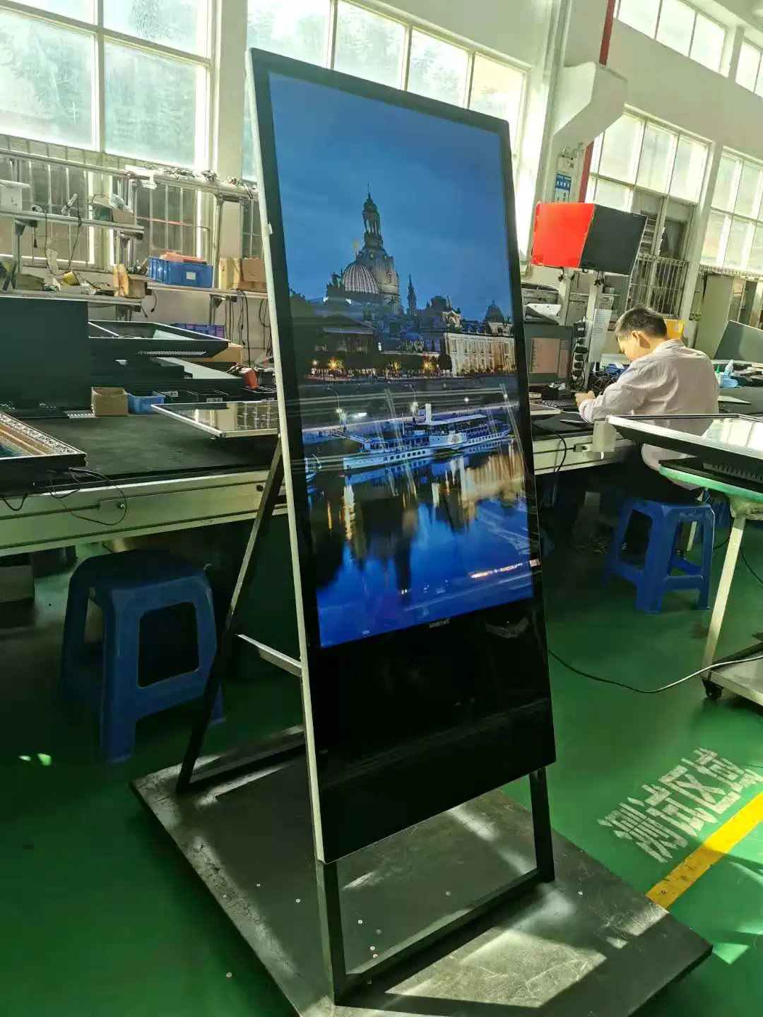 49inch Floor Stand LCD Touch Screen Smart Ads Advertising Player