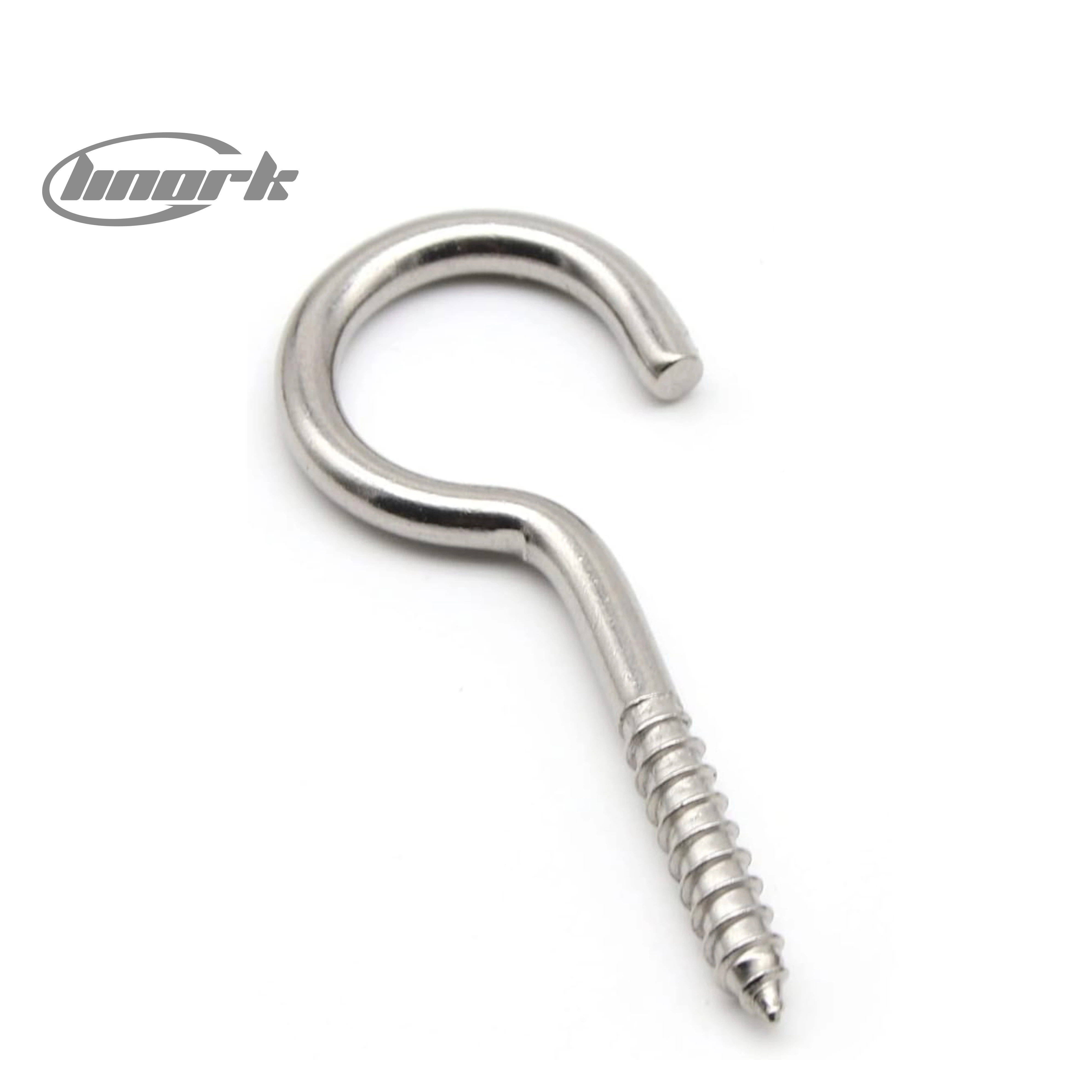 Heavy Tool AISI 304 Stainless Steel Screw Hooks with Wood Thread 5mmx56mm