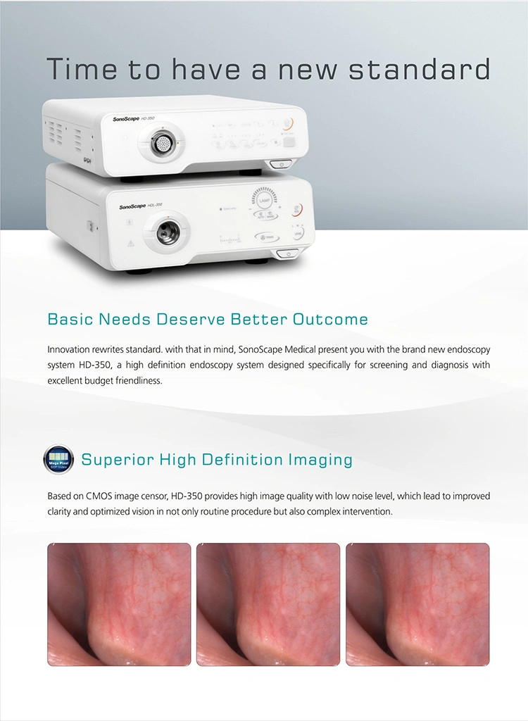 Equipo médico Sonoscape HD-350 Cámara endoscopio endoscopio endoscopio de la cámara