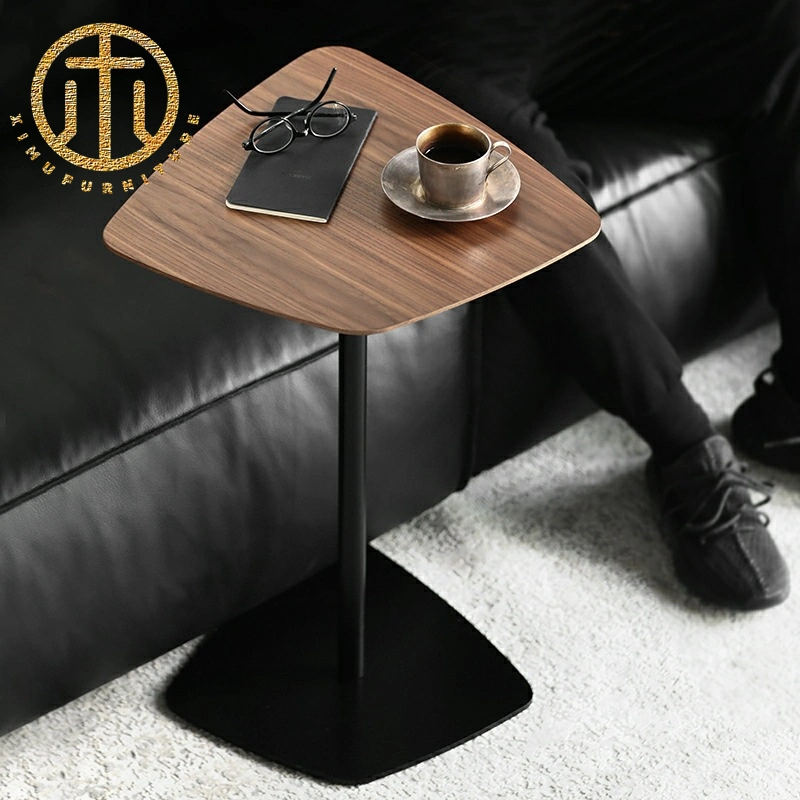 Small European Style Solid Wood Simple Home Side Table, Movable and Stable Side Table