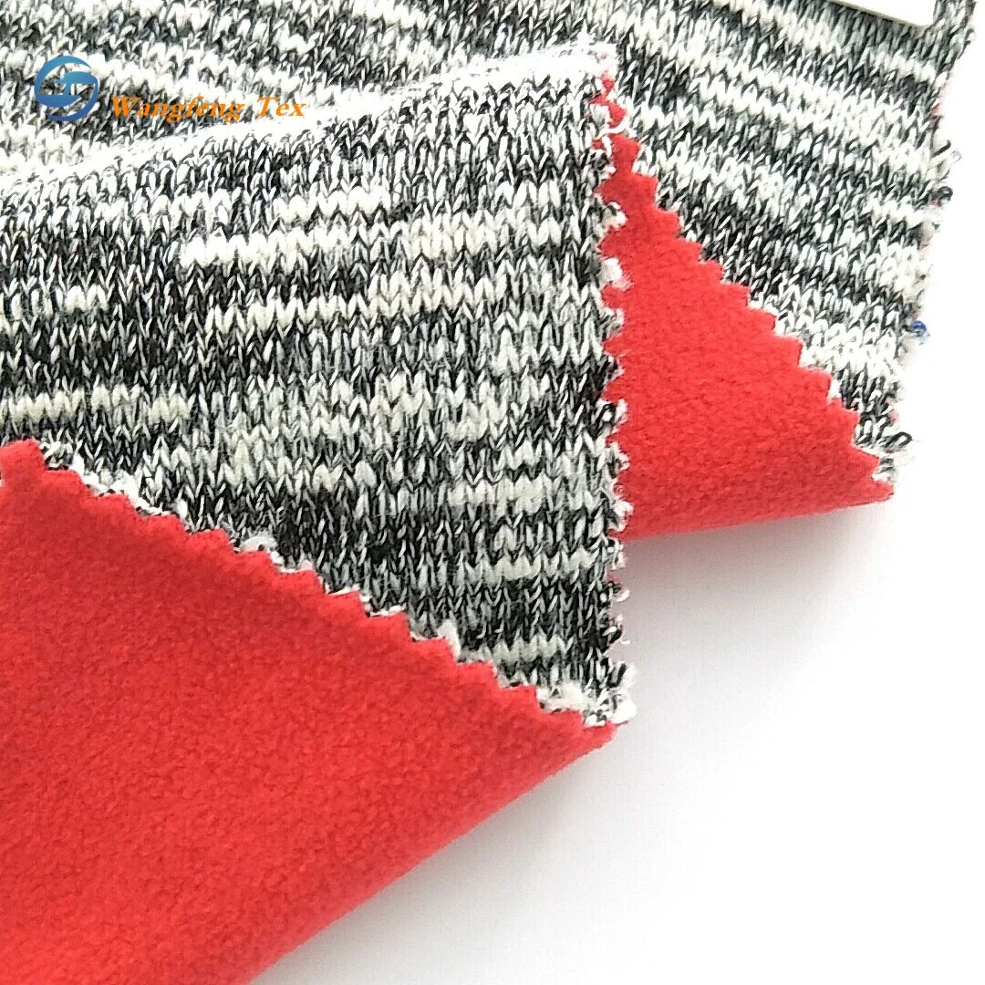 Chinese Clothing Manufacturers Good Hand Touch 100% Polyester Bonded Polar Fleece Fabric