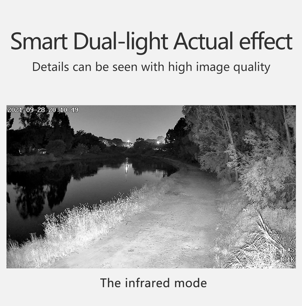 Smart Motion Detection Câmara IP, 8MP HD Visão Noturna, IP66