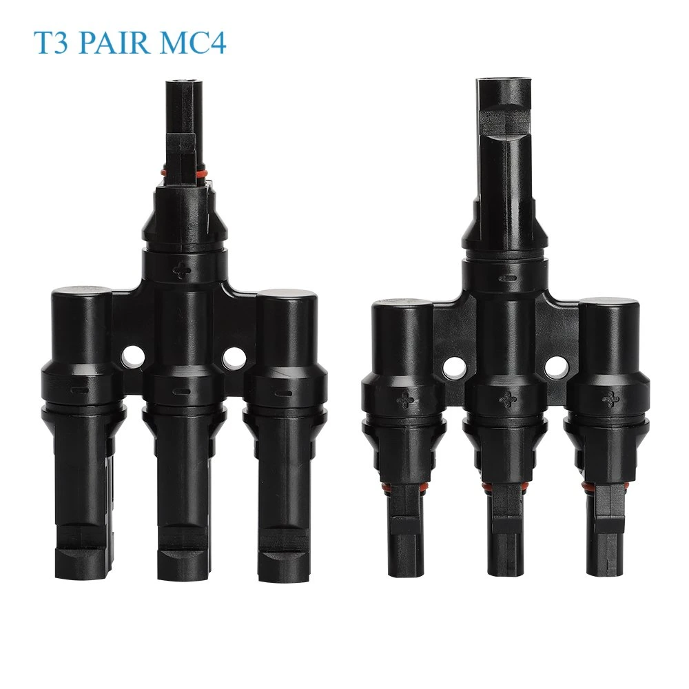 Mc4 IP67 Type 3 to 1 Waterproof Connector T Branch Solar Connector T3