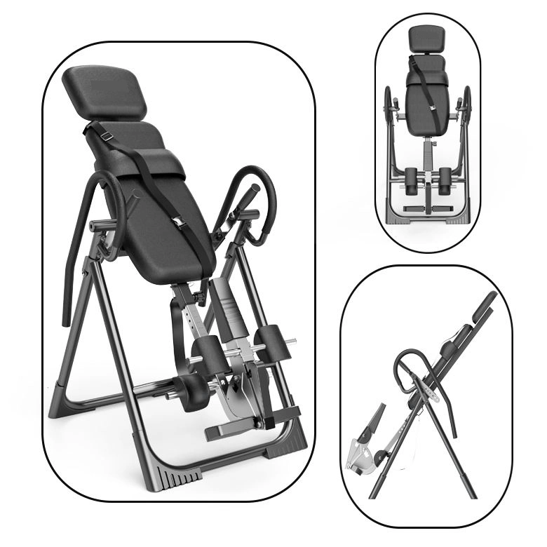 Adjustable Inversion Table with Relieve Back Pain/Reduce Muscle Tension Therapy Inverted Machine Hang Gravity Heavy Duty Teeter