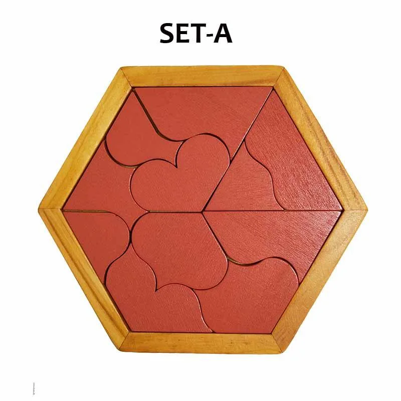 Quebra de madeira Brinquedos Jigsaw Board forma geométrica de brinquedos educativos para crianças