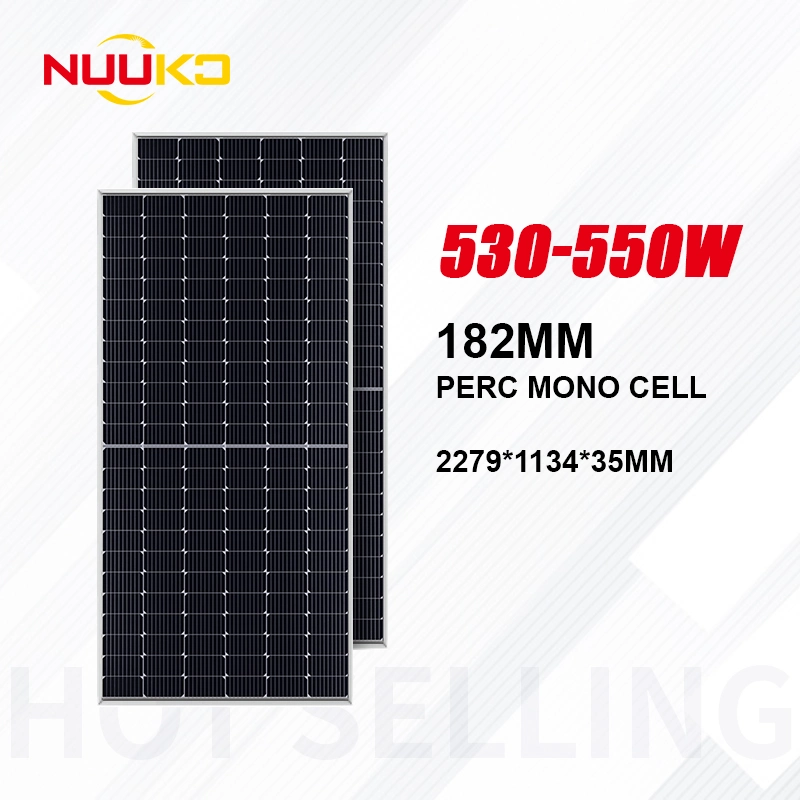 Nuuko N-Type Solar Panels 182mm 144 Half Cells Monofacial Module