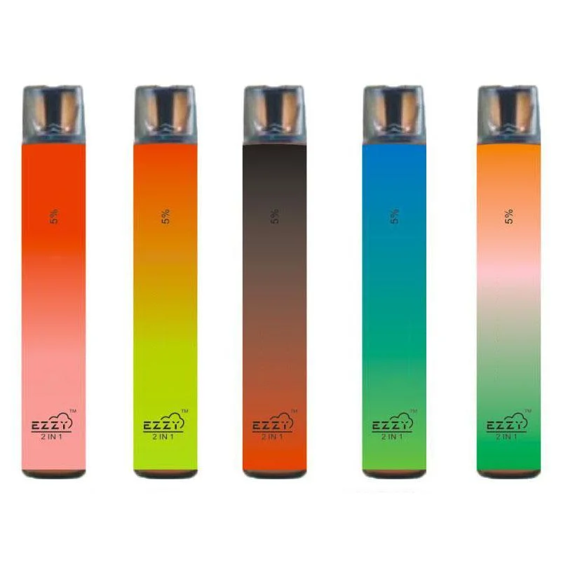 2021 Vape desechables Popular vaporizador Ezzy 2 en 1 cigarrillos electrónicos