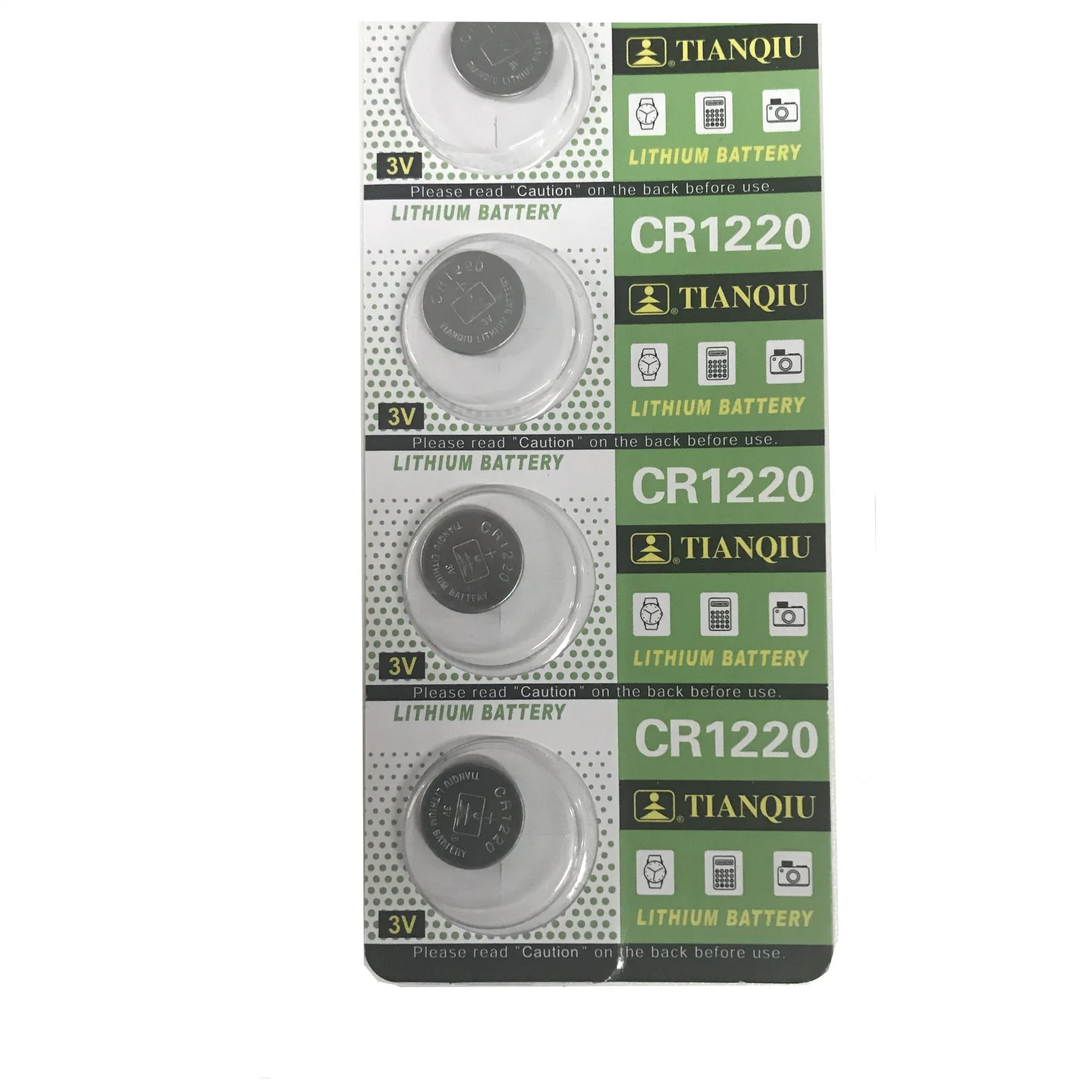 Tianqiu Cr1220 Lithium 3V Dry Battery Button Cell Cr2032 Cr2025 Cr2016 Factory