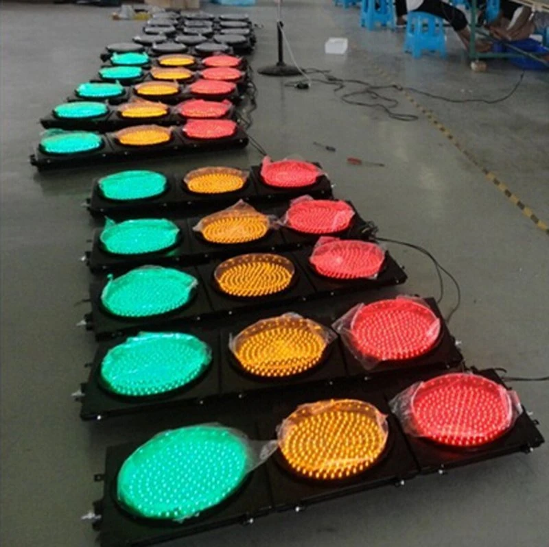 Stable Red Green Arrow Traffic Warning Signal Lights for Roadway Pedestrian Crossing Safety