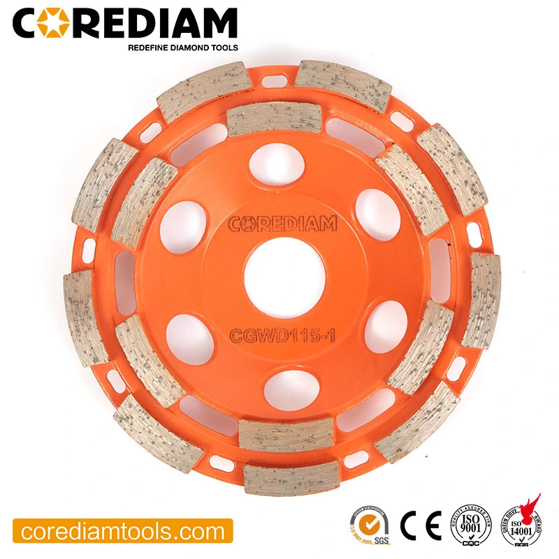 Double Row Diamond Grinding Cup Wheel for Concrete Rough Surface Grinding/Diamond Tool