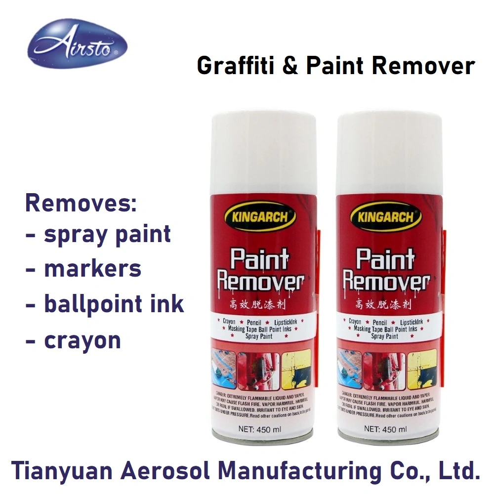 Fast Acting Multi Surface Use Aerosol Graffiti and Spray Paint Remover for Metal