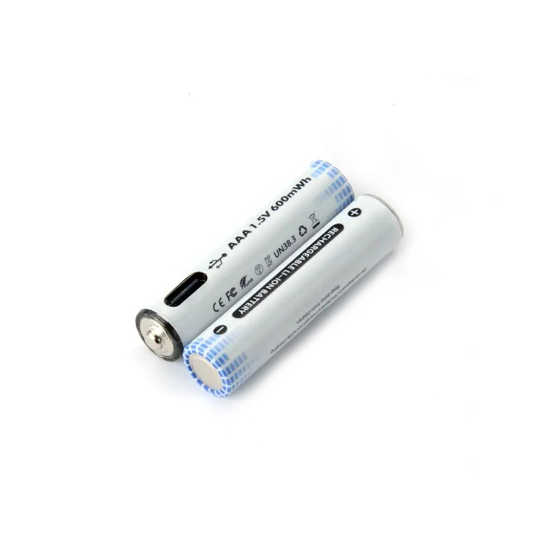 Sichere Batterie Typ C, 1,5V AA, AAA, USB Wiederaufladbarer Akku