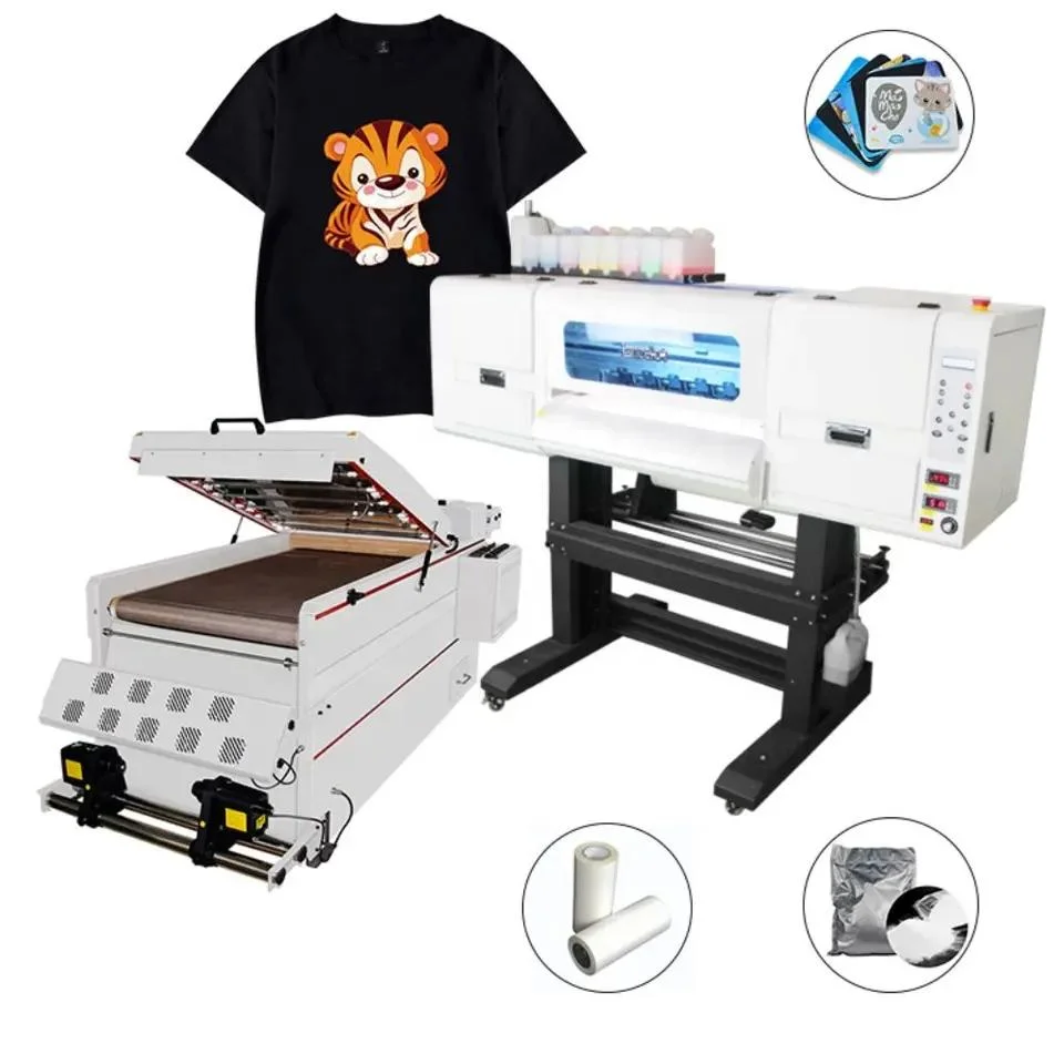 Impresora Dtf 60cm XP600 de doble cabeza impresora de inyección de tinta camisetas de la máquina de impresión textil