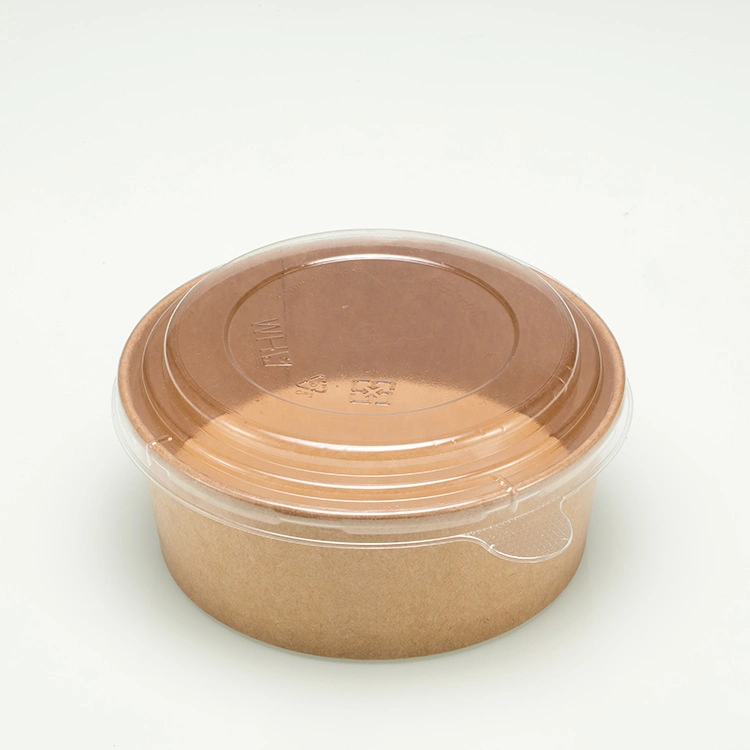 42oz 1300ml Eco friendly Kraft PLA forrados en cuclillas sopa los recipientes de comida