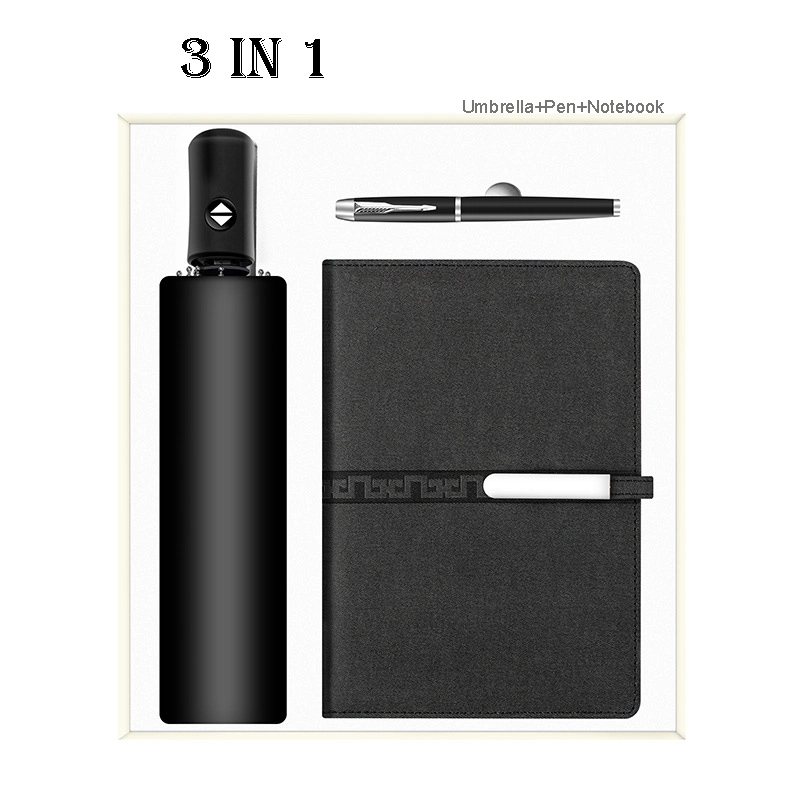 Diary Pen Umbrella Promotional Business Souvenir 3in1 Corporate Gift Set