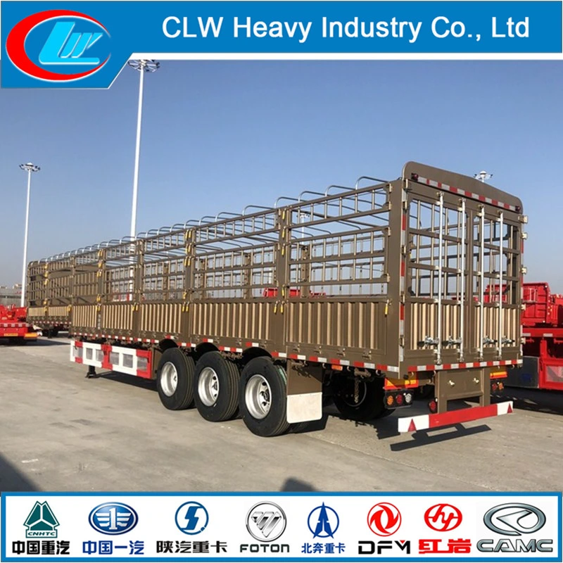 30-100 toneladas de gado reboque gado eixos reboque carga Transporte Animal Camião de reboque Semi-reboque de Pente