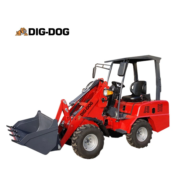 600 Kg Mini Wheel Loader Static Hydraulic 1-5 Ton Front End Loader