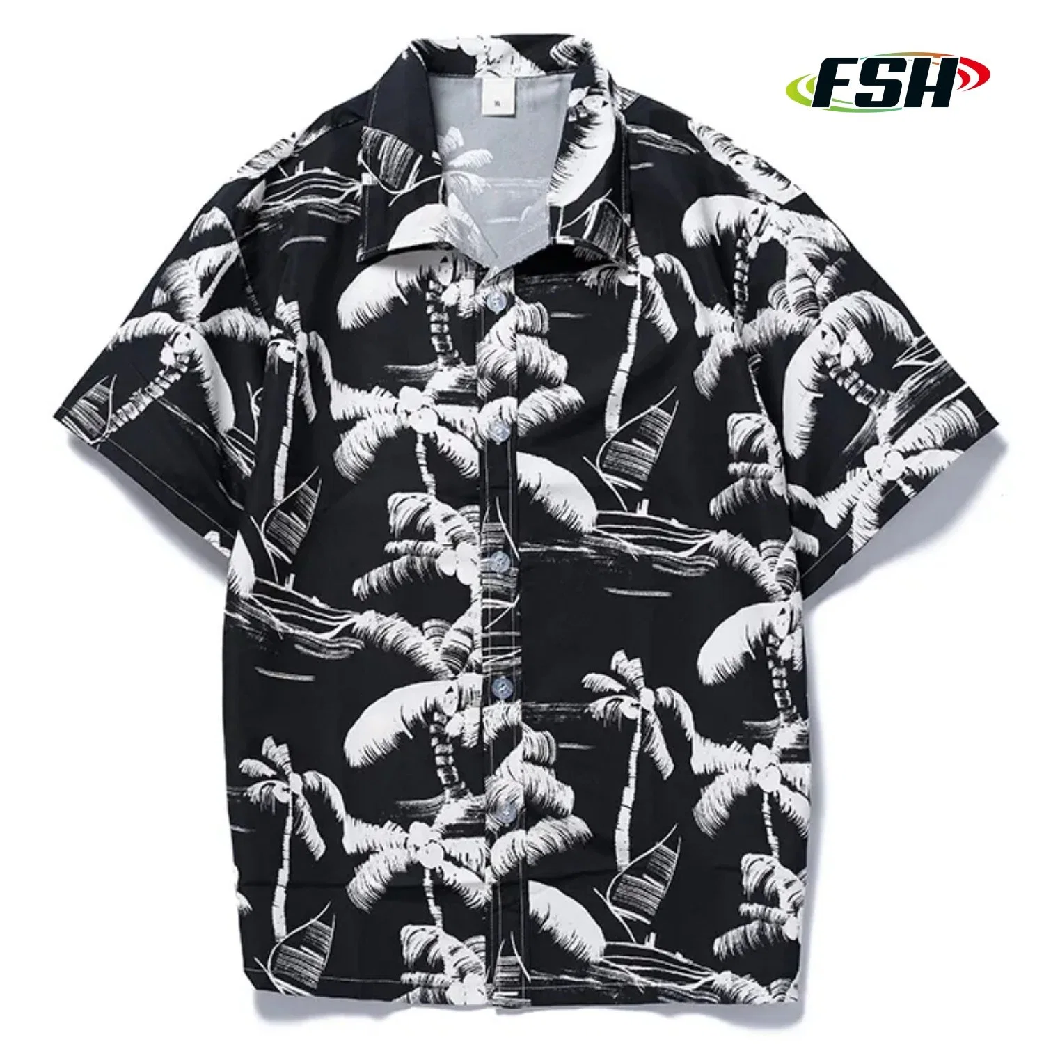 Wholesale/Supplier Custom Printed Beach Holiday Quick Dry Polyester Button Down Hawaiian Shirt