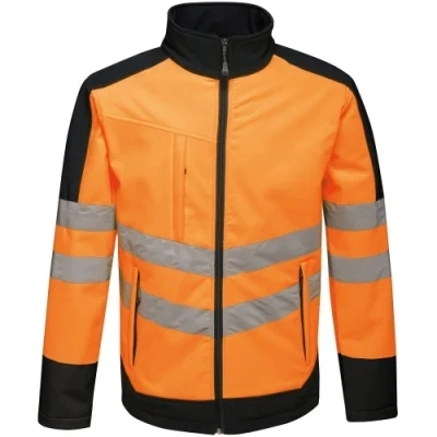 OEM personnalisés ODM Mens Veste réfléchissante Workwear veste Softshell enduire Vêtements de sécurité de l'usine Ventes en gros