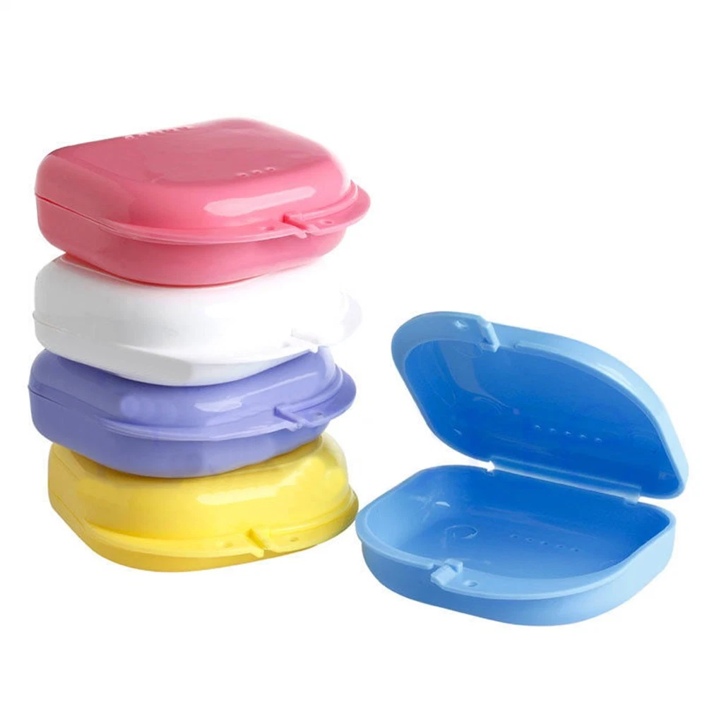 Medical Plastic False Tooth Box Denture Storage Box