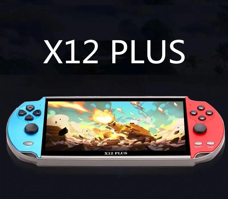 2023 X12plus Game Console 7 بوصة 16G Handband Retro Arcade Video وحدة تحكم جمليد لمشغل ألعاب PSP X9 X13 X7 X6