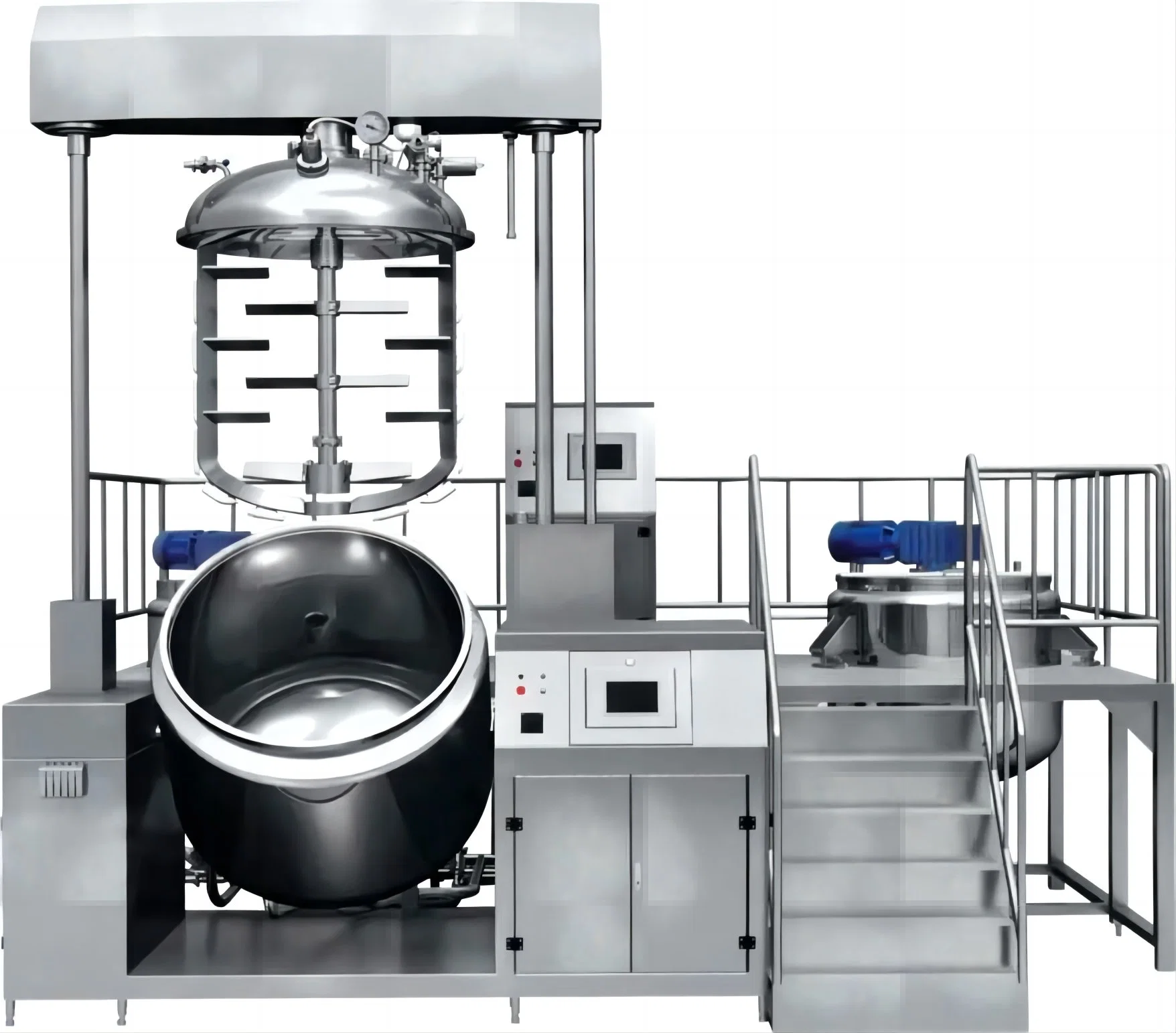 100L Vacuum Homogeneous Mixer Ultrasound Gel Production Line Gel Making Emulsifier Machine Paste Mixing Equipment