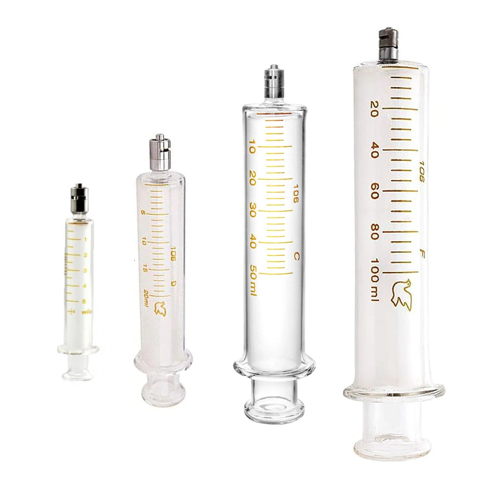 Aquapure O3 Resistant 1ml 5ml 10ml 20ml 50ml 100ml Ozone Luer Lock Glass Syringe