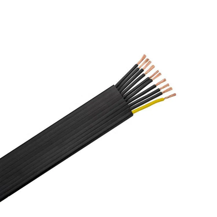 Venta caliente cables para bombas sumergibles Retardant y plana resistente al fuego Cable Festoon para grúa de grúa cable de caucho de alta tensión