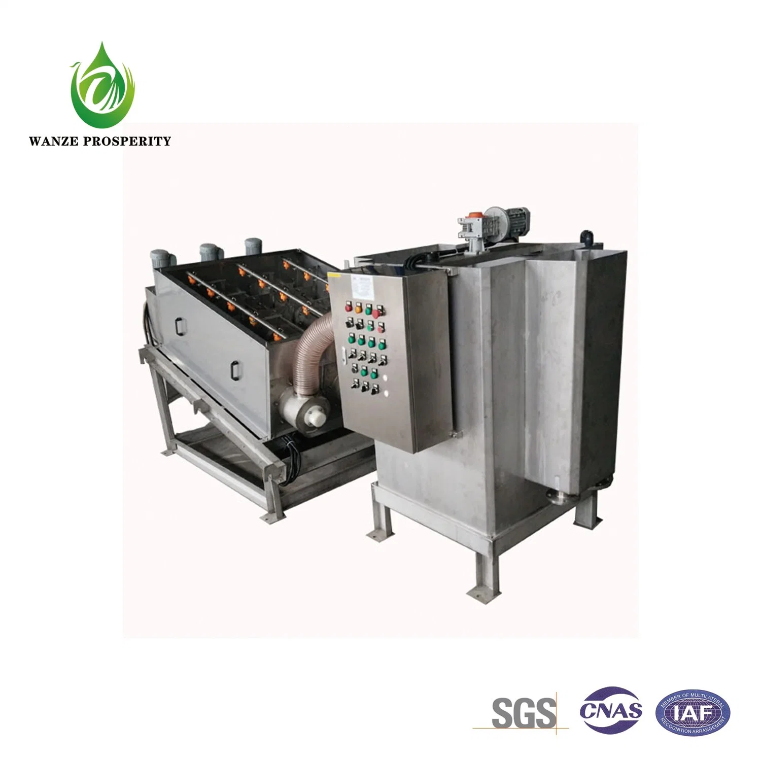 Fully Automatic Spiral Stacked Sludge Dewatering Machine for Livestock Farms and Slaughterhouses