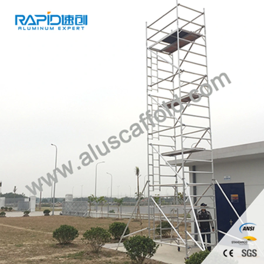 Aluminum Working Power Transmission Scaffold Scaffolding Communication Mobile Tower