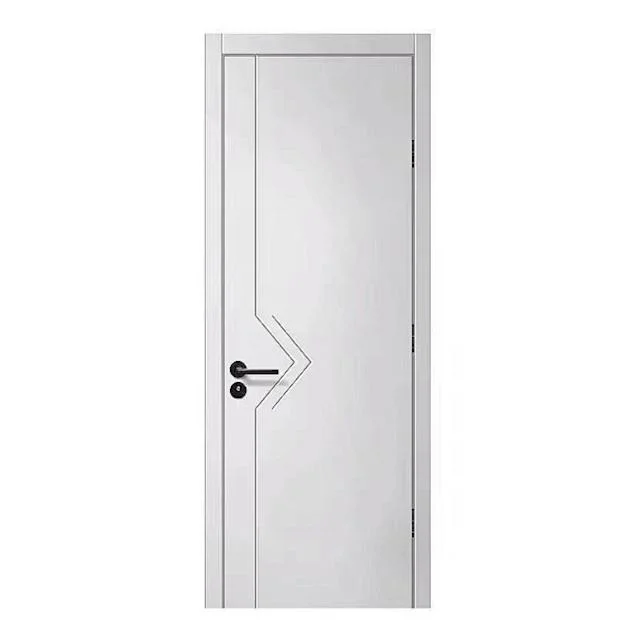 China Suncity Single Solid Wooden Bathroom Melamine PVC Interior Room WPC Doors